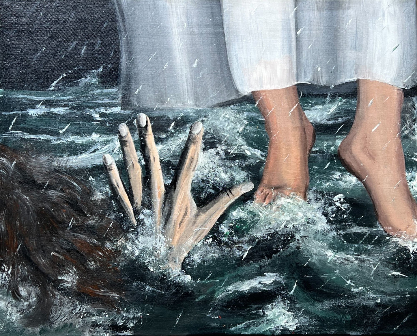 Walk by faith, sink by sight
